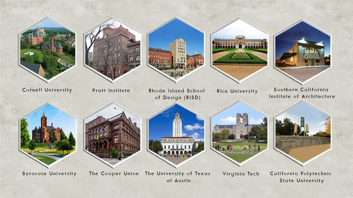 Top architecture schools in the United States – Featuring renowned institutions like Cornell University, Pratt Institute, Rhode Island School of Design (RISD), Rice University, and more. Explore the best architecture programs in the U.S. for aspiring architects.