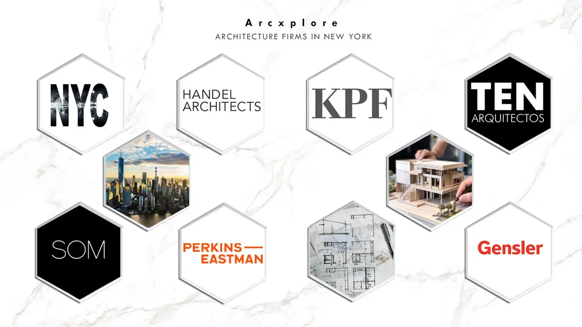 "Leading architecture firms in New York City, USA, including Gensler, SOM, KPF, Perkins Eastman, Handel Architects, and TEN Arquitectos. These top NYC architecture firms specialize in skyscrapers, urban design, commercial buildings, and innovative residential projects. Explore the best architectural firms shaping the New York skyline with sustainable and modern designs."